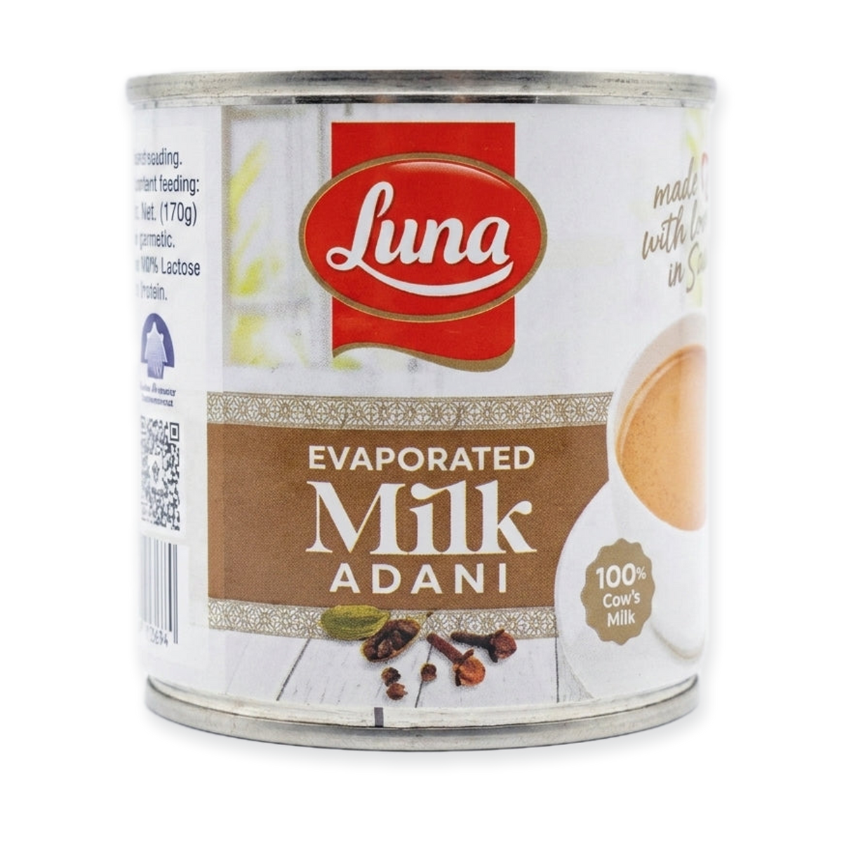 Luna Evaporated Milk Adani 170g - 100% Cow's Milk