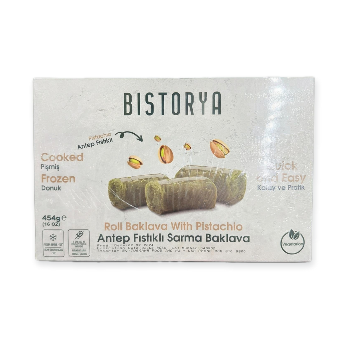 Bistorya Roll Baklava With Pistachio (455g)
