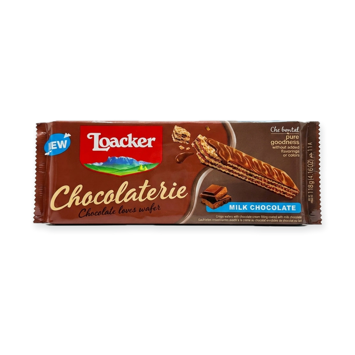Loacker Chocolaterie Milk Chocolate Wafer 118g - Pure Alpine Goodness