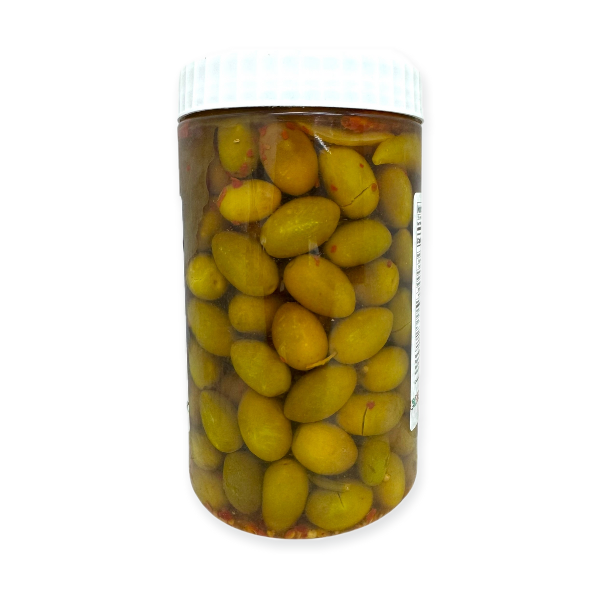 Yafa Spicy Green Olives - Tangy Crunchy Snack, Perfect For Appetizers And Toppings