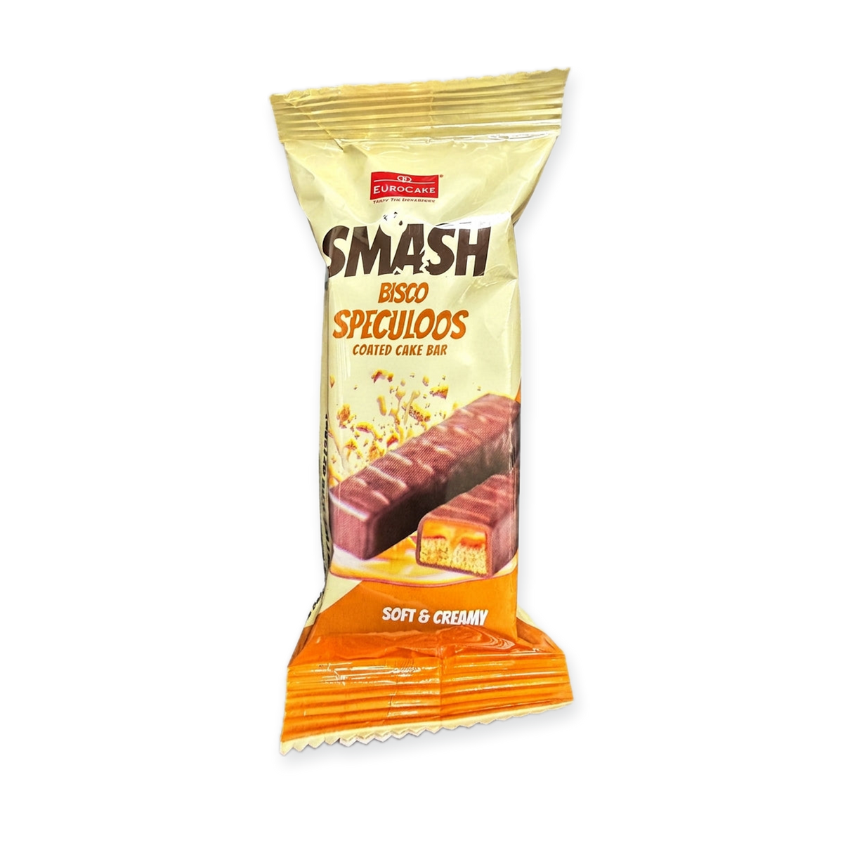 Eurocake Smash Bisco Speculoos Coated Cake Bar - Soft & Creamy