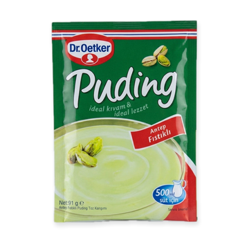 Dr. Oetker Pistachio Pudding 91g - Antep Fıstıklı Turkish Dessert Mix