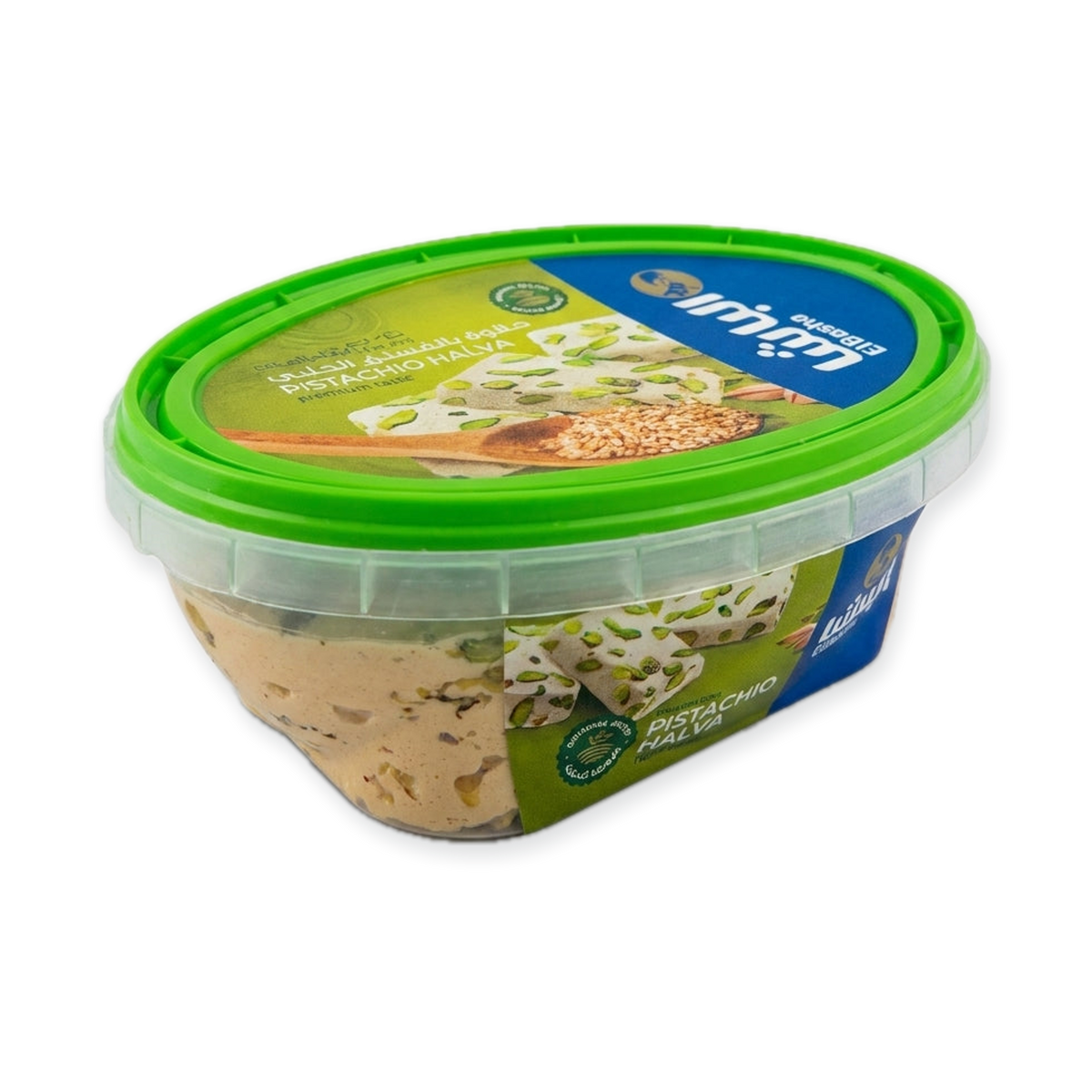 El Basha Pistachio Halva 400g - Premium Greek-Style Sesame Confection