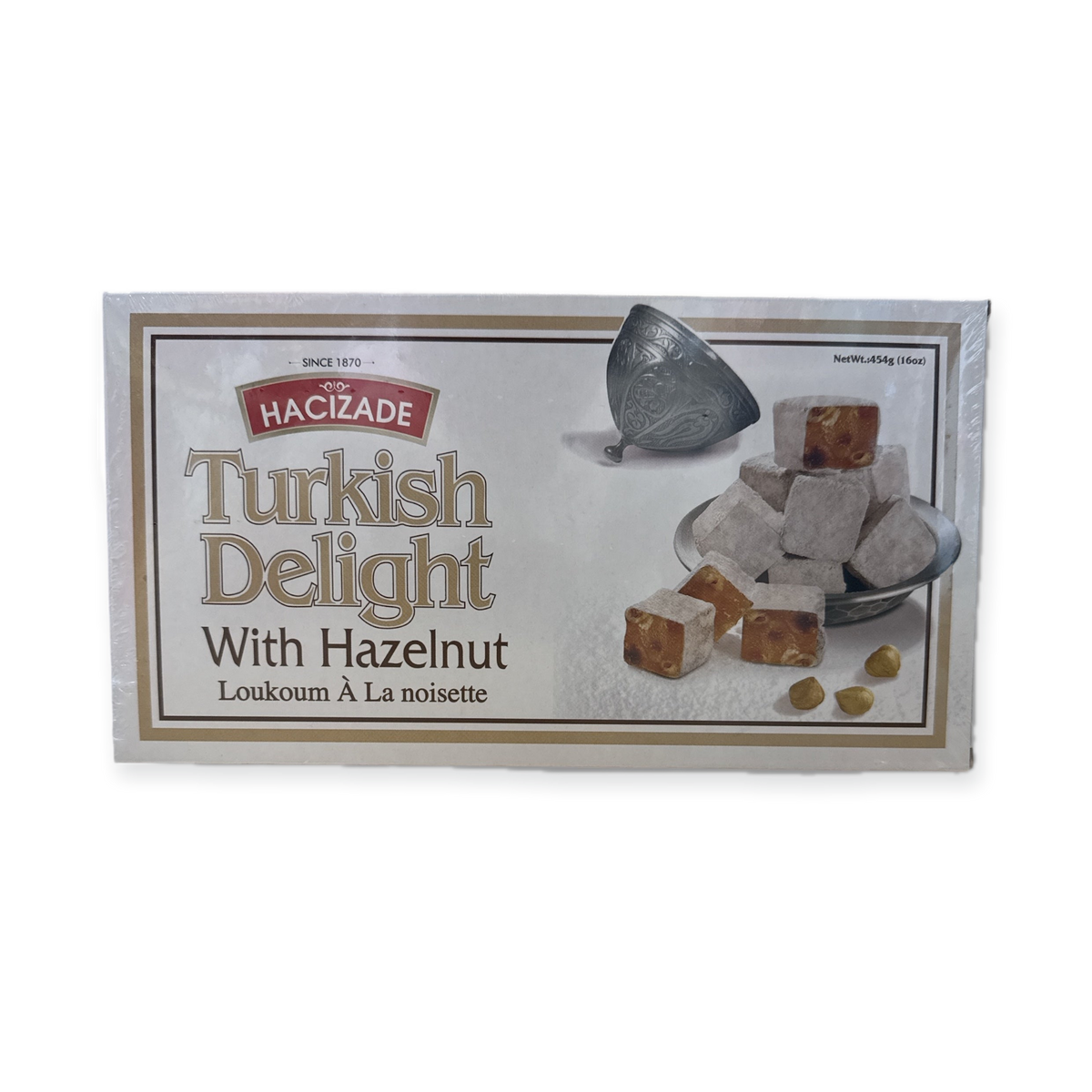 HazerBaba Turkish Delight With Hazelnut – Authentic Middle Eastern Sweet