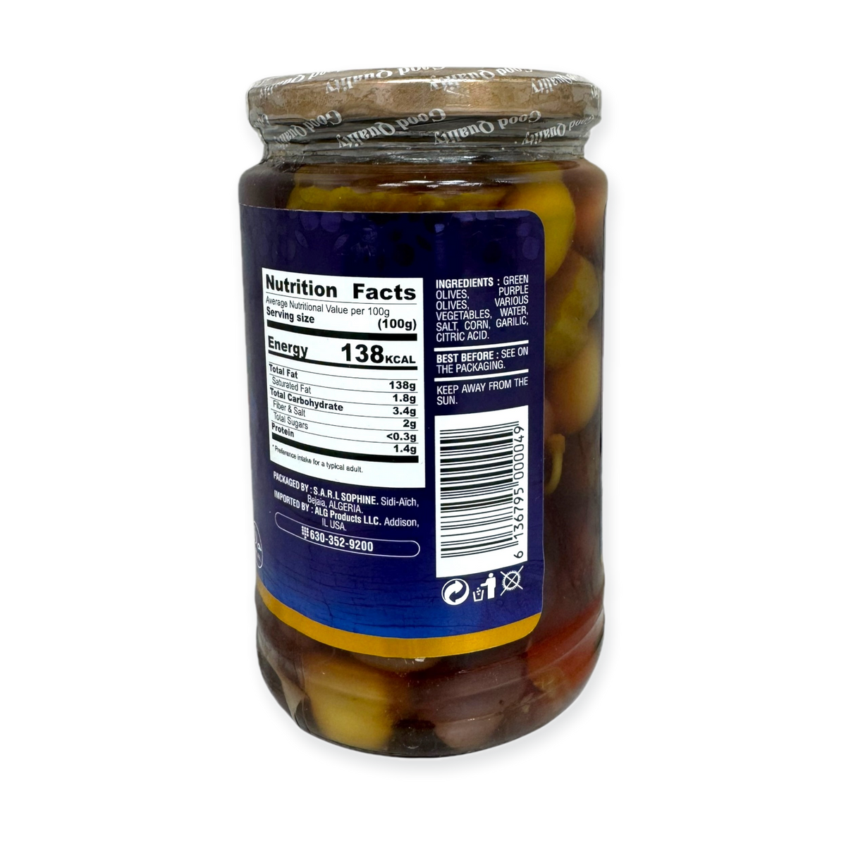 Sophine Premium Mediterranean Cocktail Olives