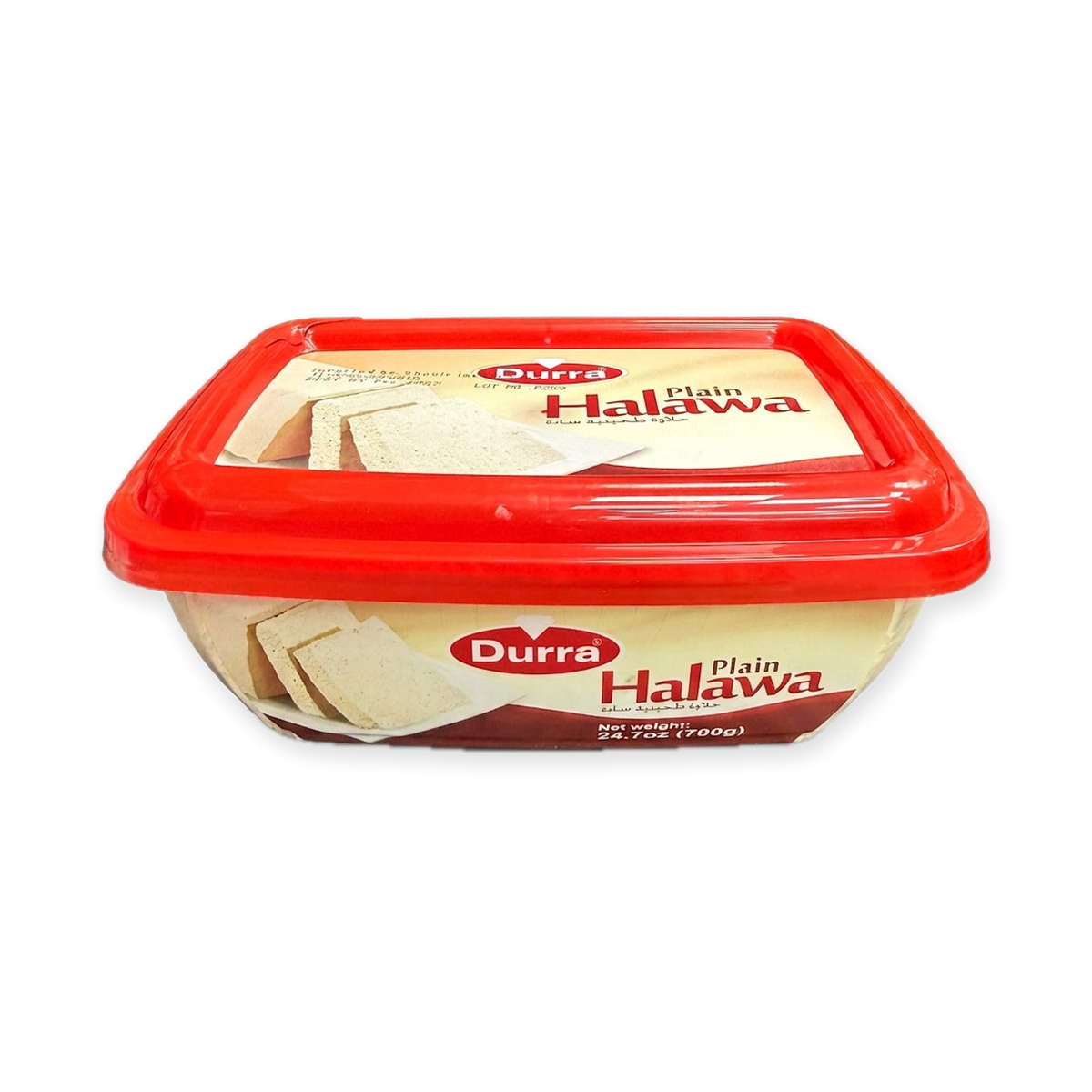 Durra Plain Halawa 700g - Authentic Middle Eastern Tahini Halva