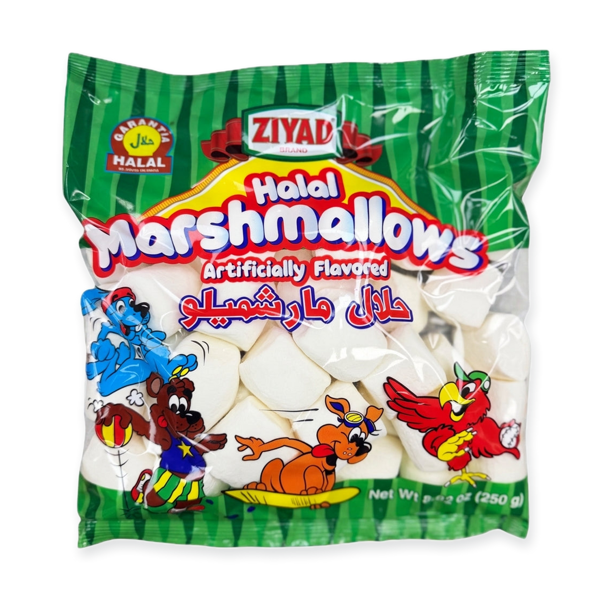 Ziyad Halal Marshmallows 250g - Artificially Flavored Vanilla