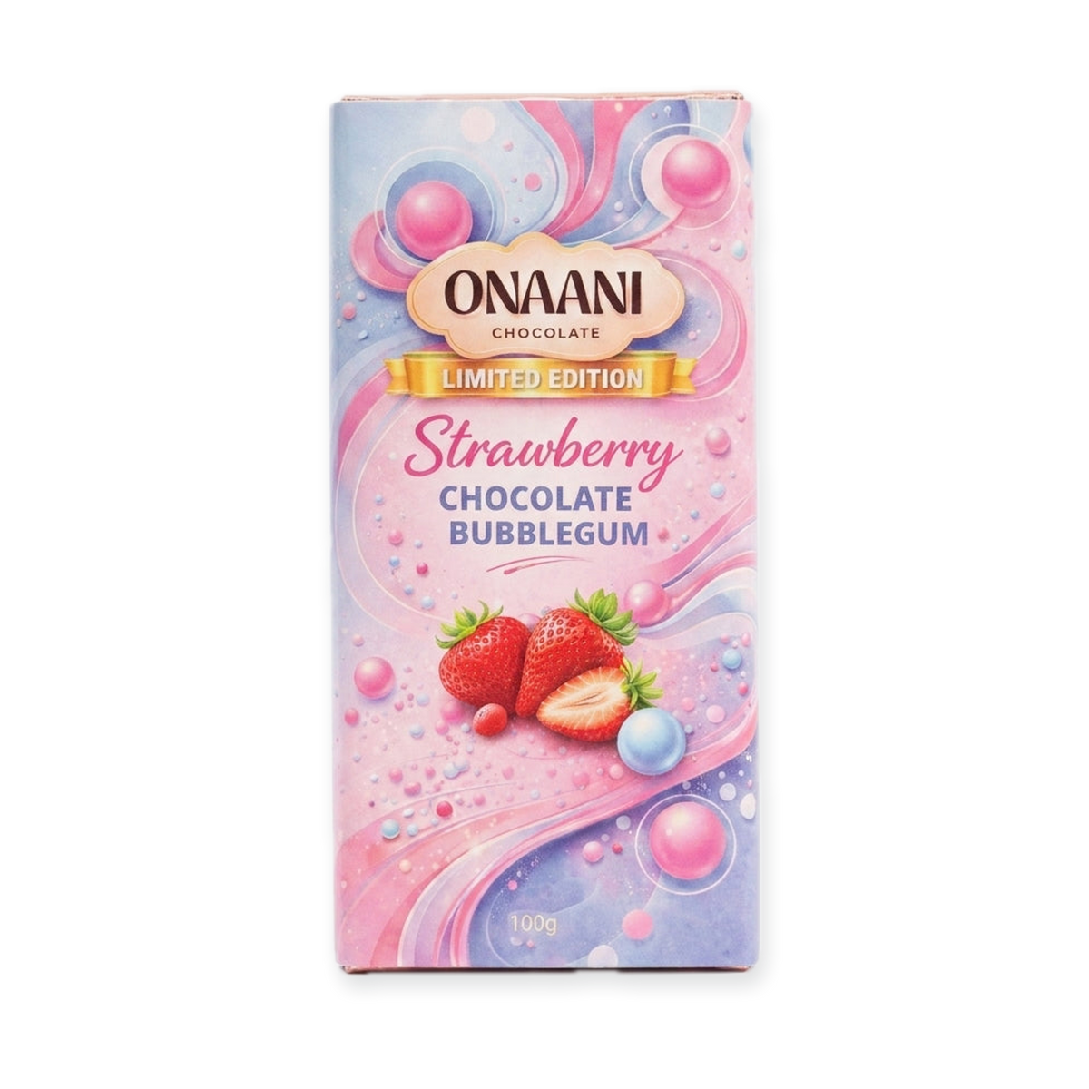 Onaani Strawberry Chocolate Bubblegum 100g - Limited Edition
