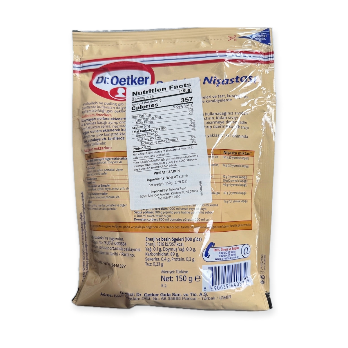 Dr. Oetker Buğday Nişastası 150g - Premium Wheat Starch