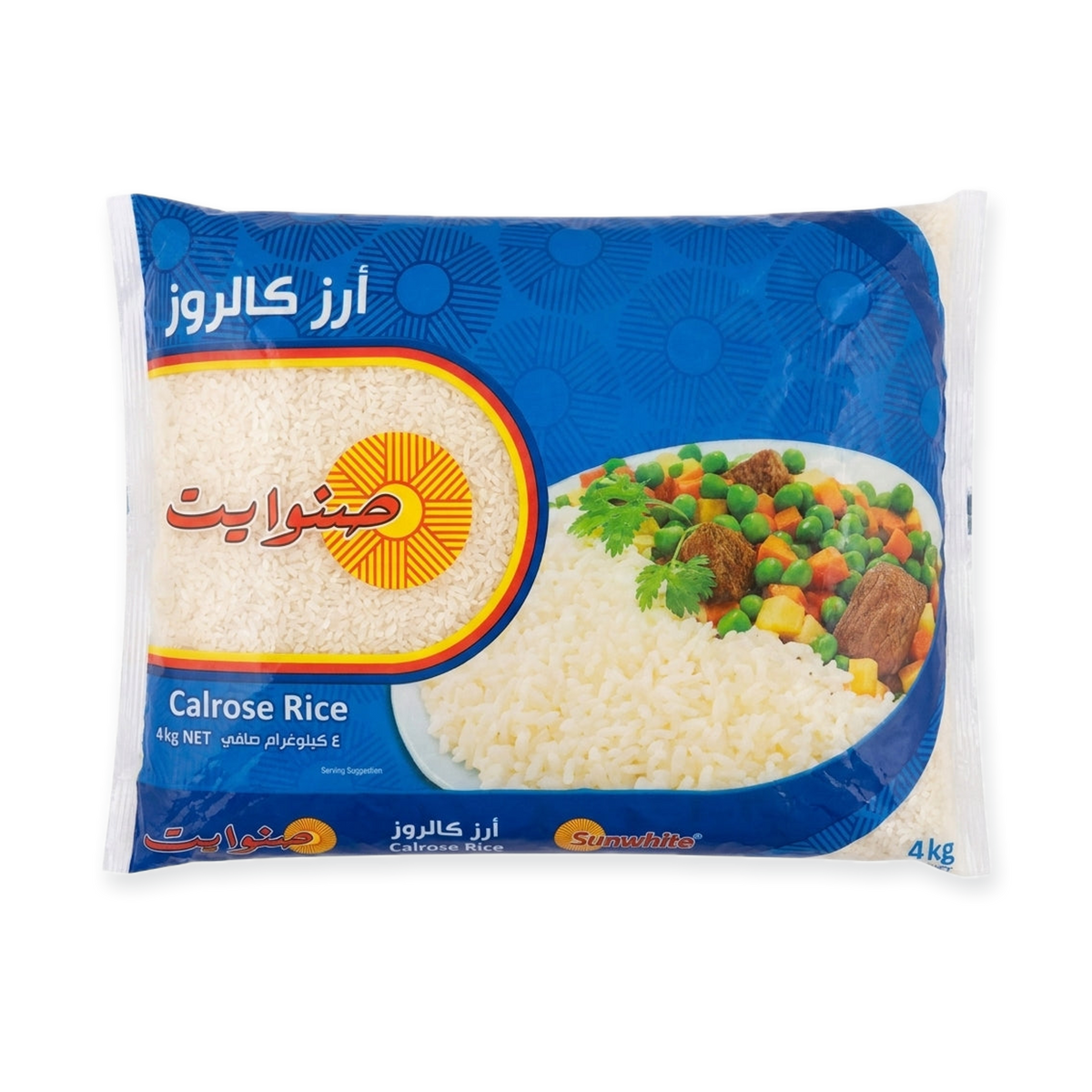 Sunwhite Calrose Rice 4kg - Premium Medium Grain White Rice