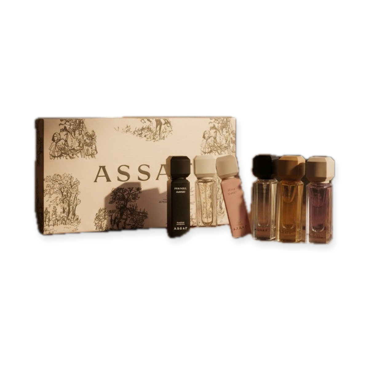 Assaf Riyadh Discovery Box — 6x5ml Arabian Perfume Sampler Set