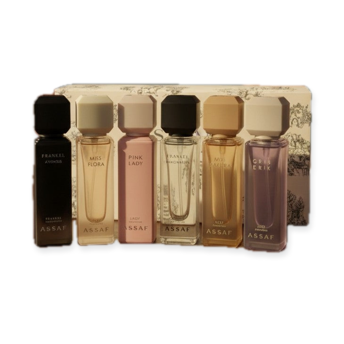 Assaf Riyadh Discovery Box — 6x5ml Arabian Perfume Sampler Set