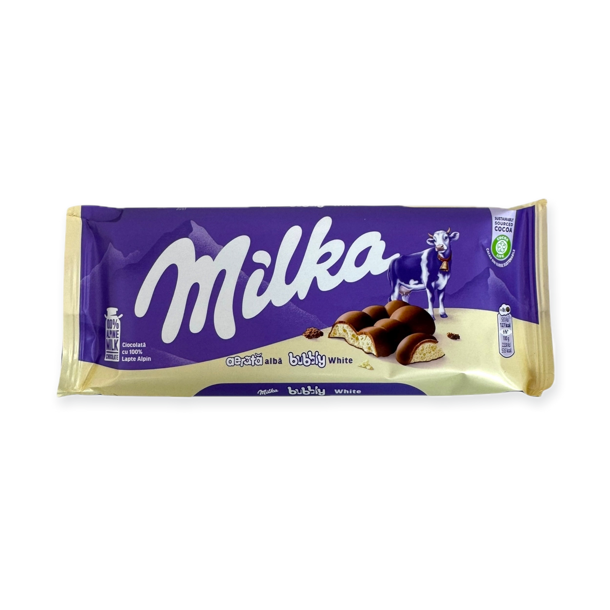 Milka Bubbly White Chocolate 95g