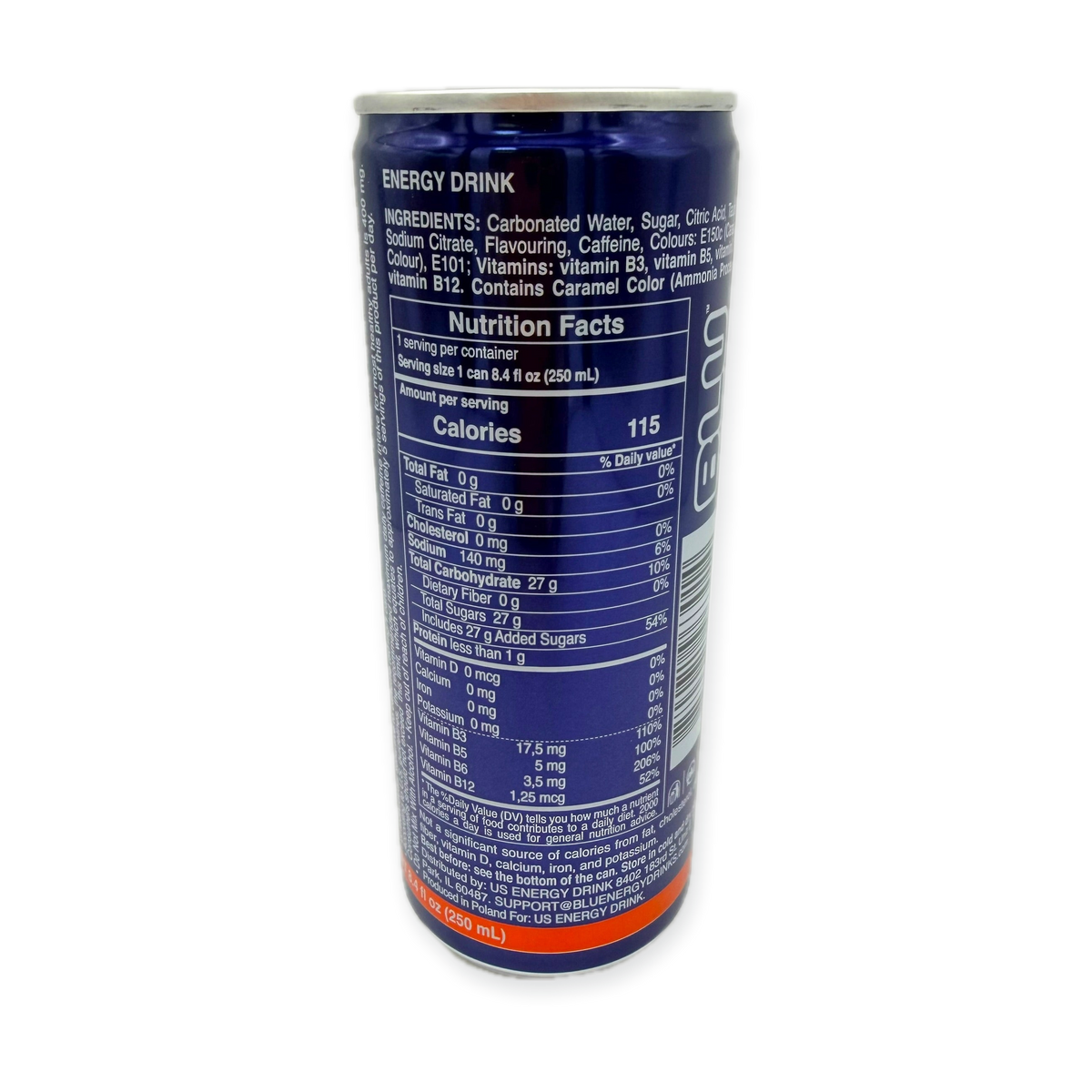 BLU DAY Refreshing  Classic Energy Drink 250ml Can