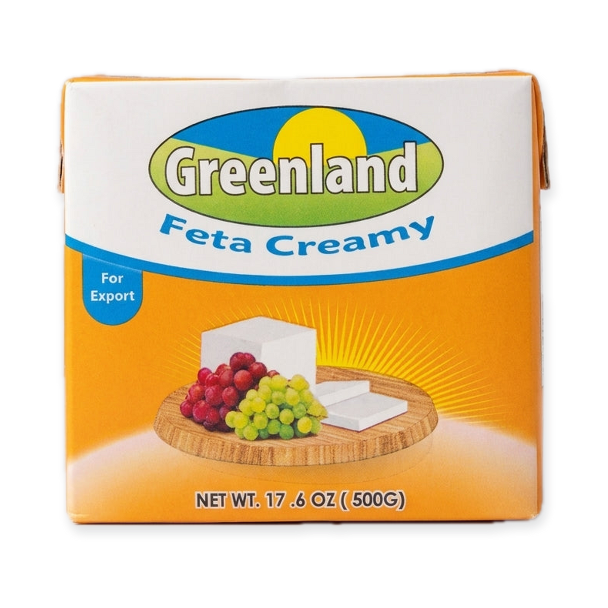 Greenland Feta Creamy 17.6 oz (500g) - Premium White Cheese