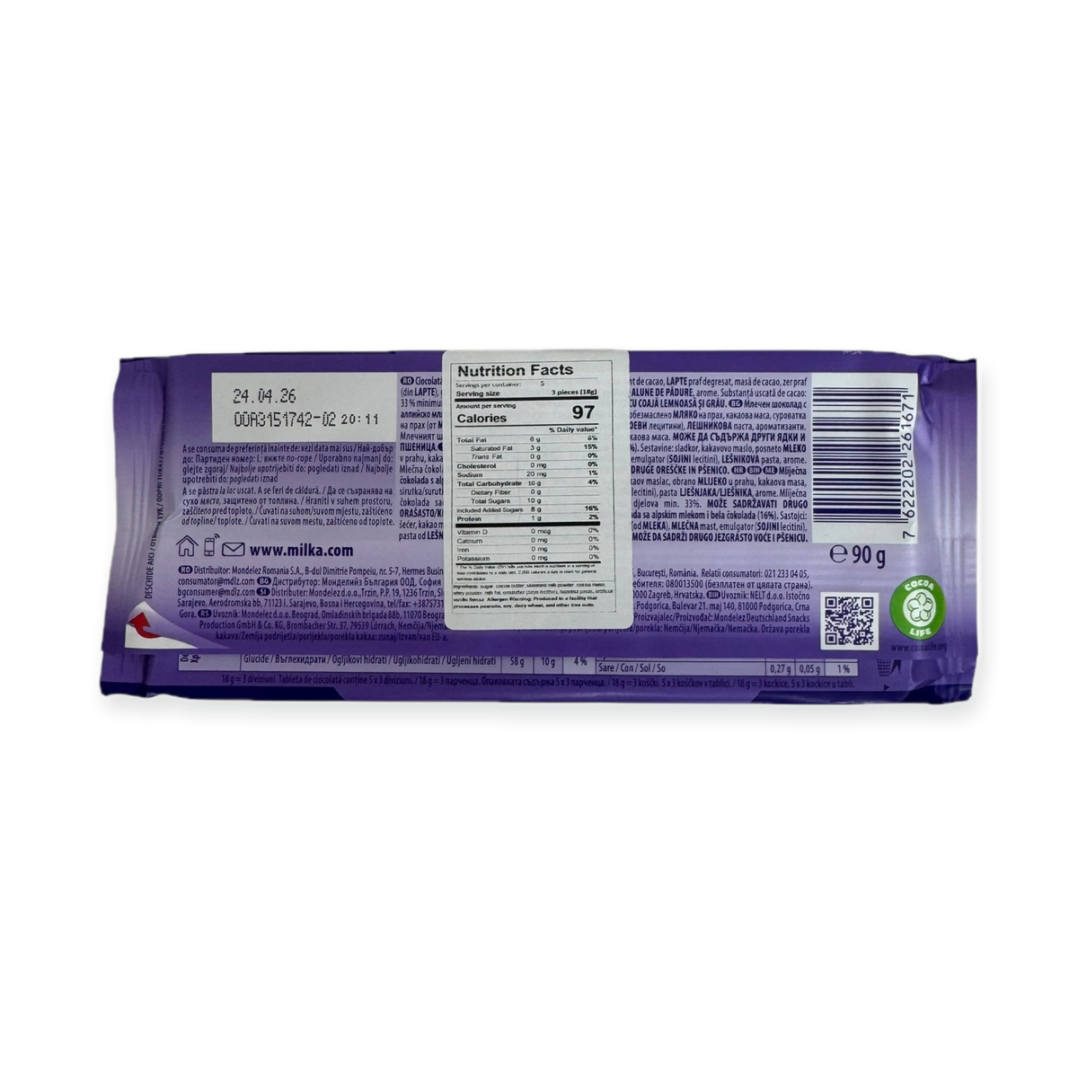 Milka Happy Cow Spot Milk Chocolate Bar