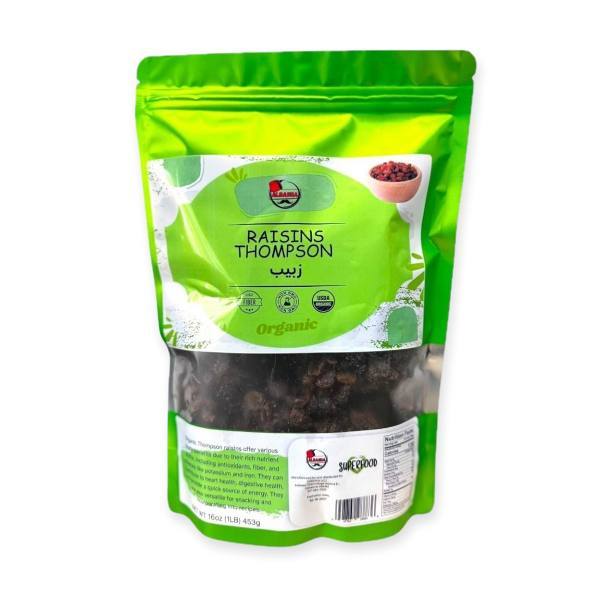 Organic Thompson Raisins – Premium Dried Fruit