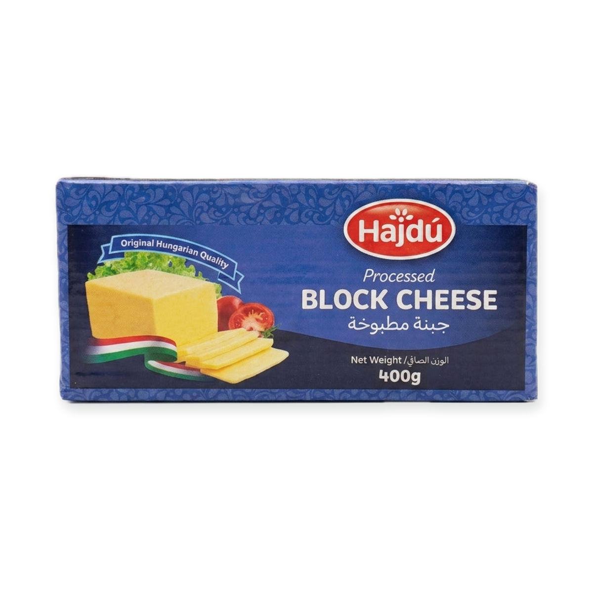 Hajdú Processed Block Cheese 400g - Original Hungarian Quality