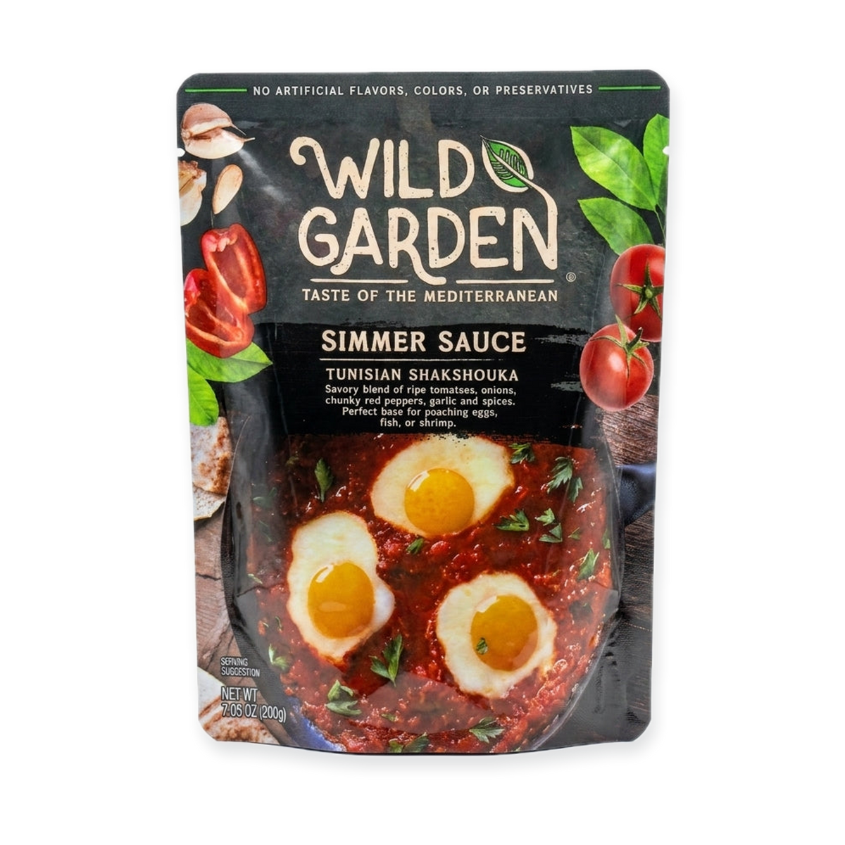 Wild Garden Tunisian Shakshouka Simmer Sauce 7.05oz - Mediterranean