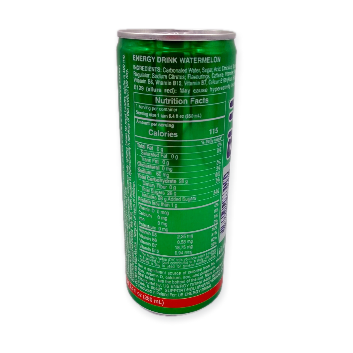 BLU DAY Watermelon Energy Drink 250ml