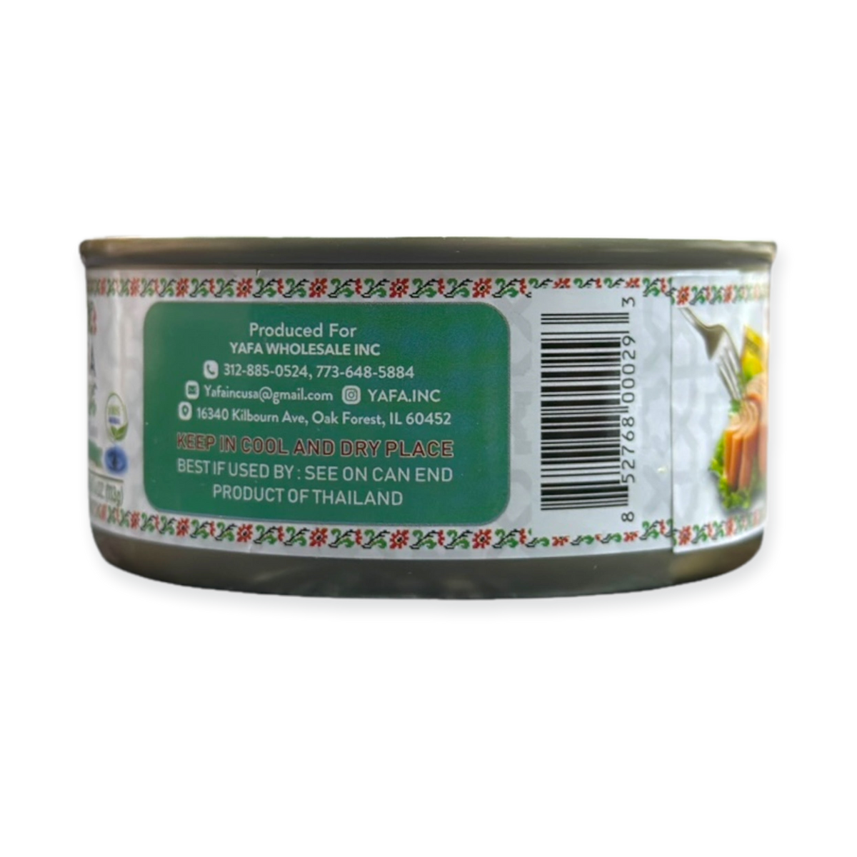 Yafa Skipjack Solid Light Tuna in Water, Convenient 5 Oz Canned Seafood, Healthy Protein Source