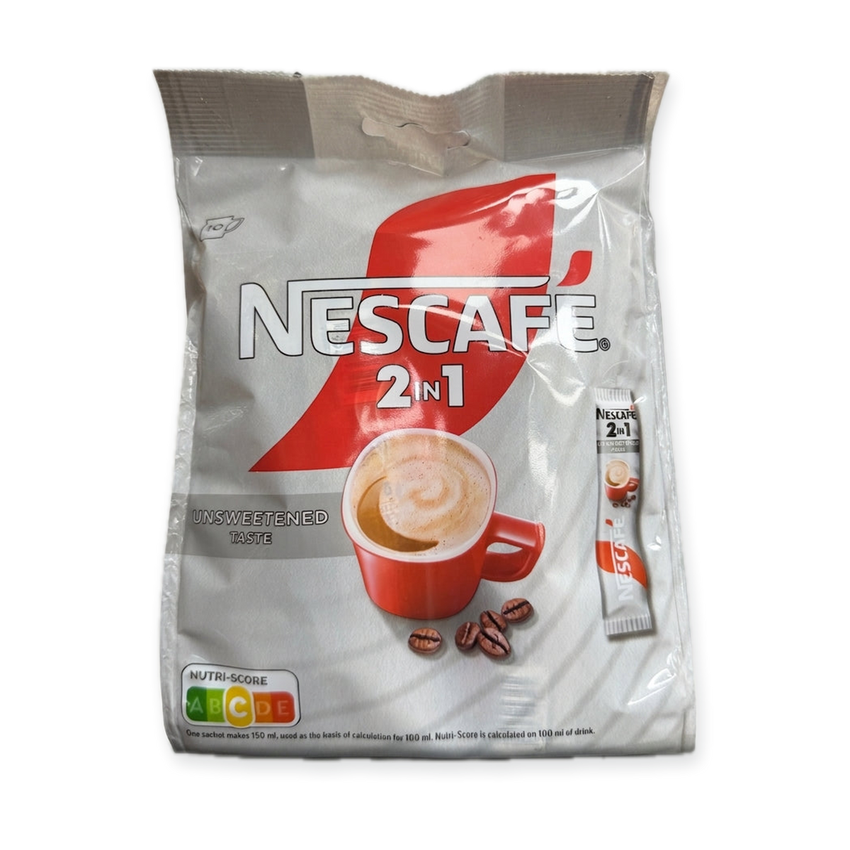 Nescafe 2in1 Unsweetened Coffee Mix 8 Sachets - Instant Coffee & Creamer