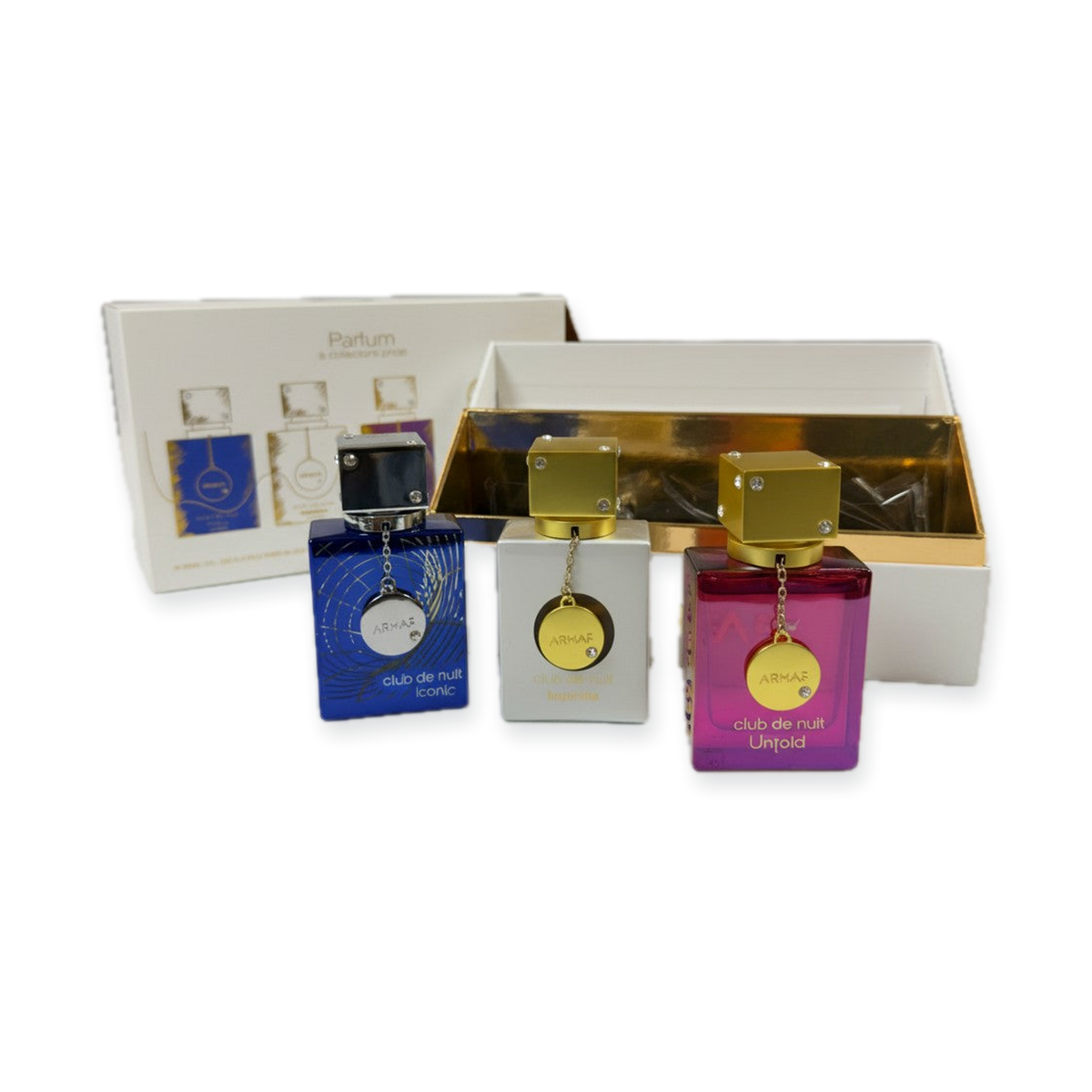 Armaf Club de Nuit Parfum Gift Set — Iconic + Impériale + Untold (3x30ml)