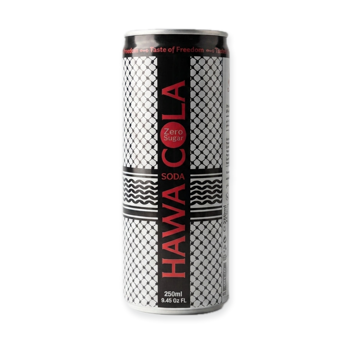 Hawa Cola Zero Sugar 250ml - Palestinian Carbonated Soda Drink