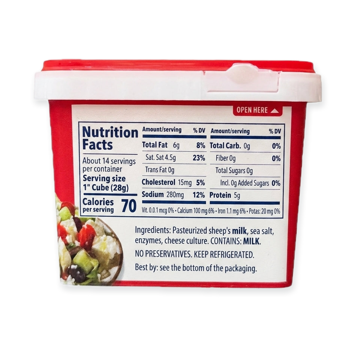 Dodoni Feta Cheese 14 oz - Authentic Greek PDO Sheep's Milk