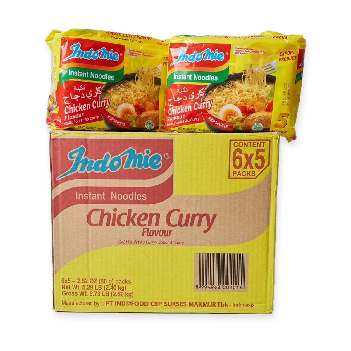 Box Indomie Chicken Curry Instant Noodles 30 Pack - Indonesian Export Quality