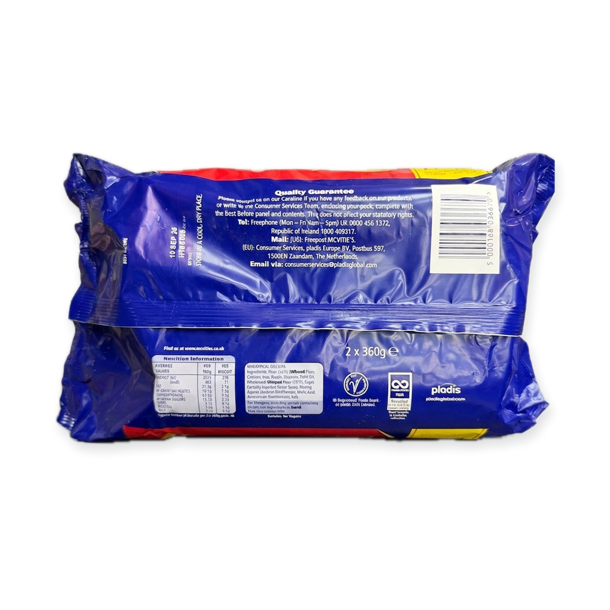McVitie's Digestives The Original 2x360g - Great Value Twin Pack