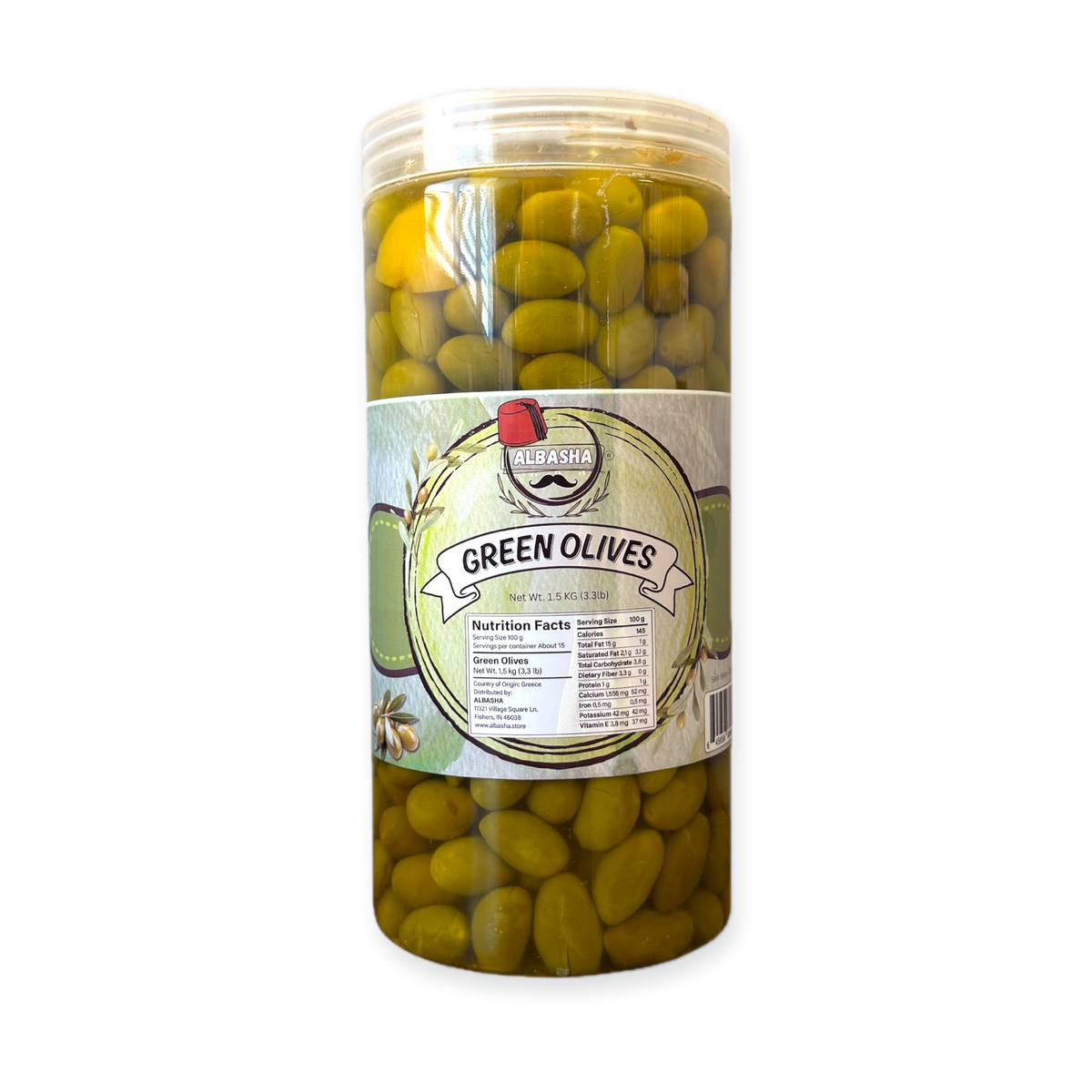 Green Olives 1.5 KG Jar