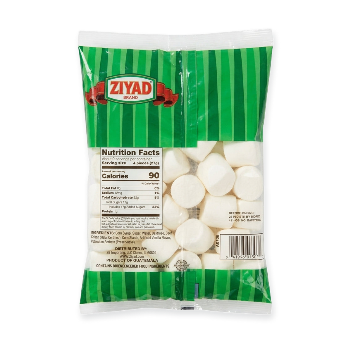 Ziyad Halal Marshmallows 250g - Artificially Flavored Vanilla