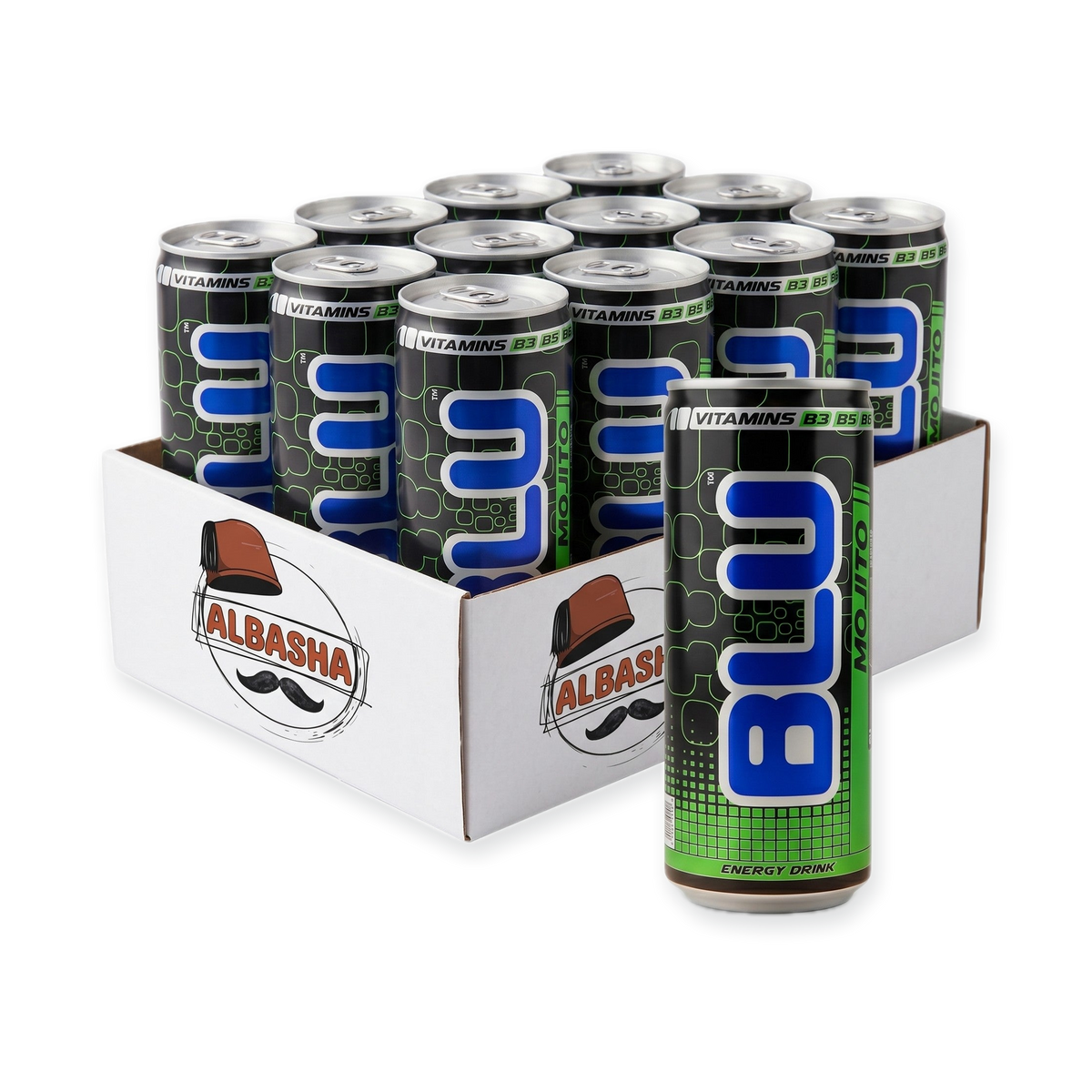BLU Mojito Energy Drink 250ml Can
