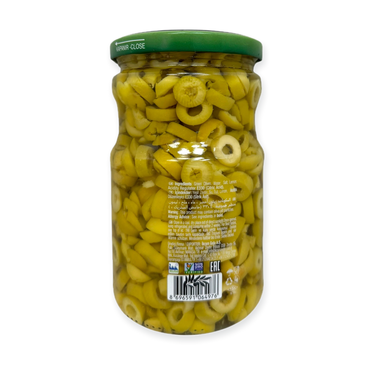 Premium Sliced Green Olives