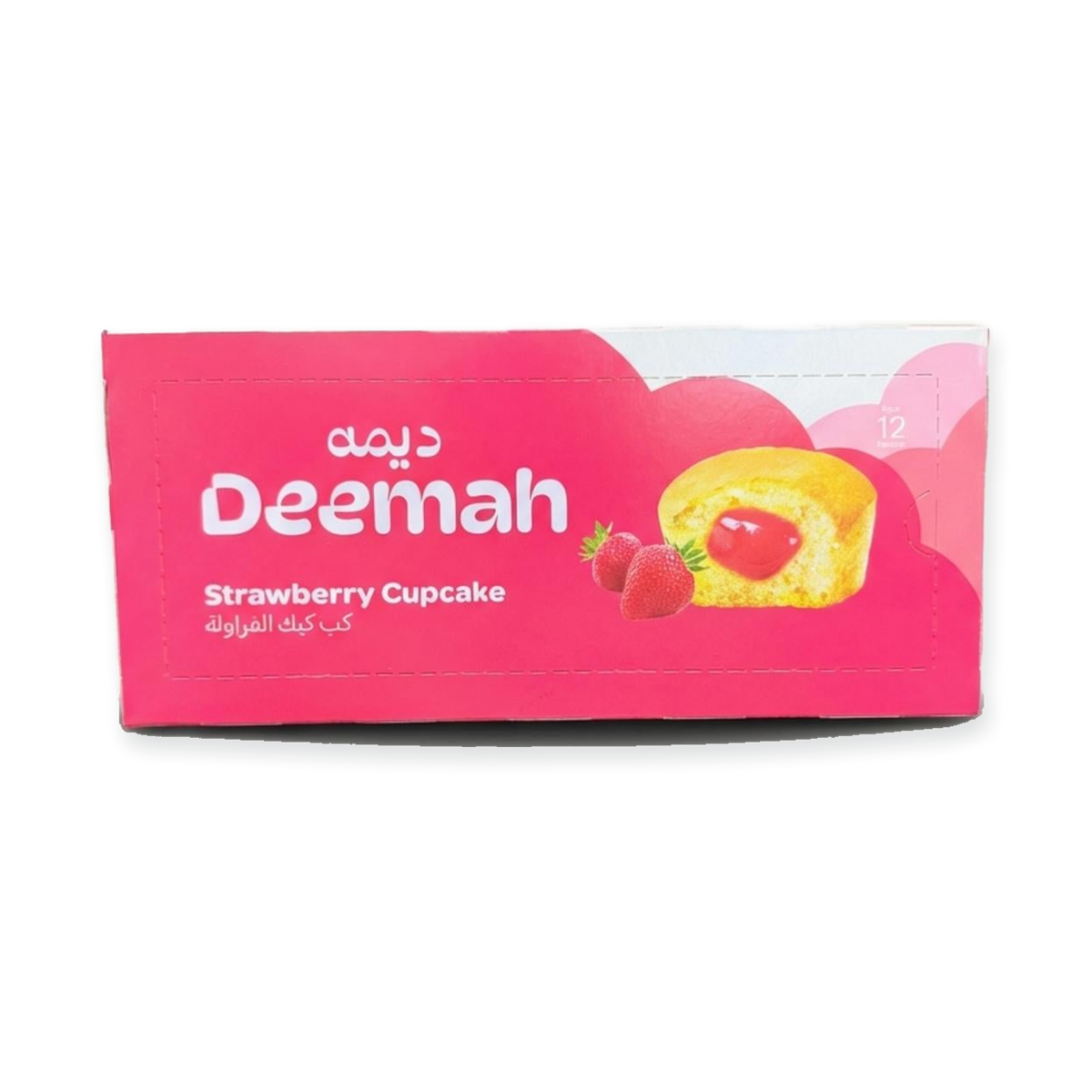 Deemah Strawberry Cupcake box of 12pc(325g)
