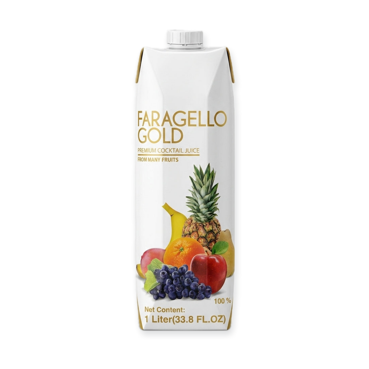 Faragello Gold Premium Cocktail Juice 1 Liter - Mixed Fruit Blend