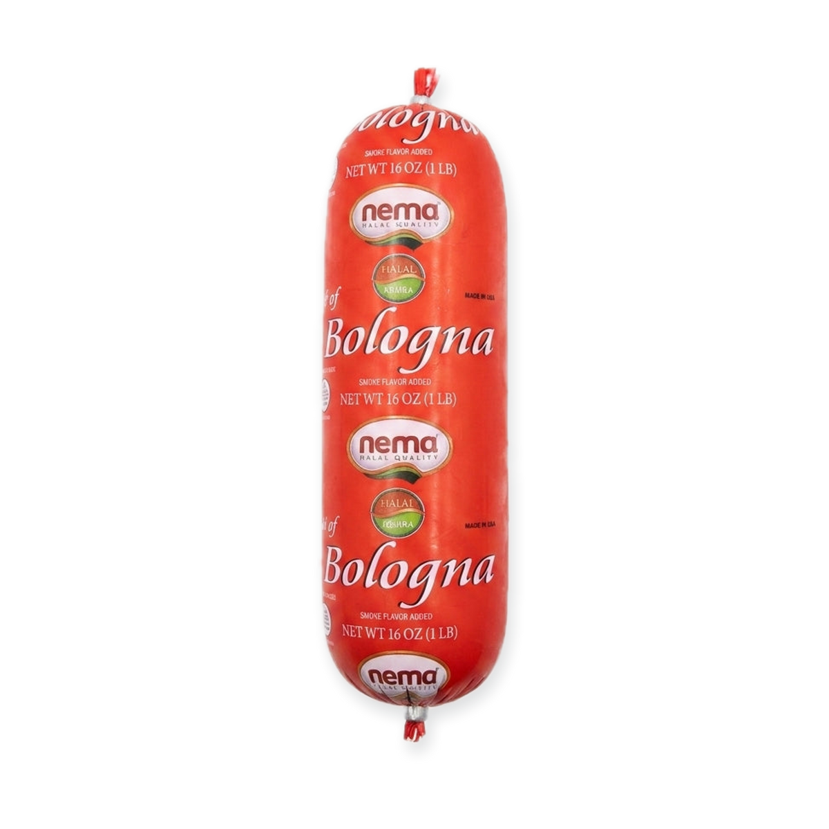 Nema Beef Bologna 16 oz (1 lb) - Halal Smoke Flavor Added