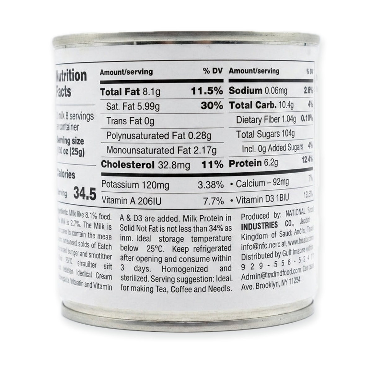 Luna Evaporated Milk Karak 170g - 100% Cow's Milk