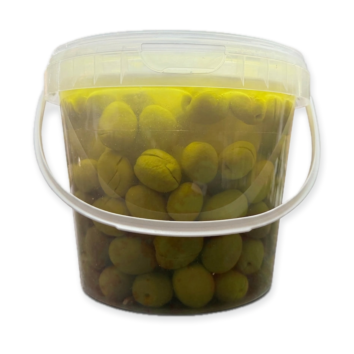 Habash Baladi Green Olives - Authentic Palestinian Premium Whole Olives