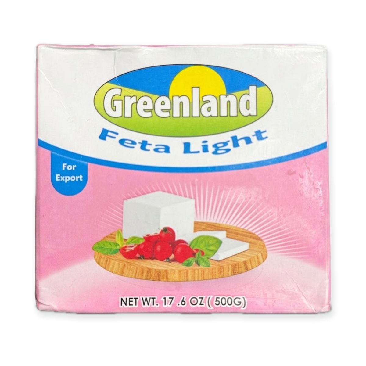 Greenland Feta Light Cheese 17.6 oz (500g) - Low-Fat Premium Feta