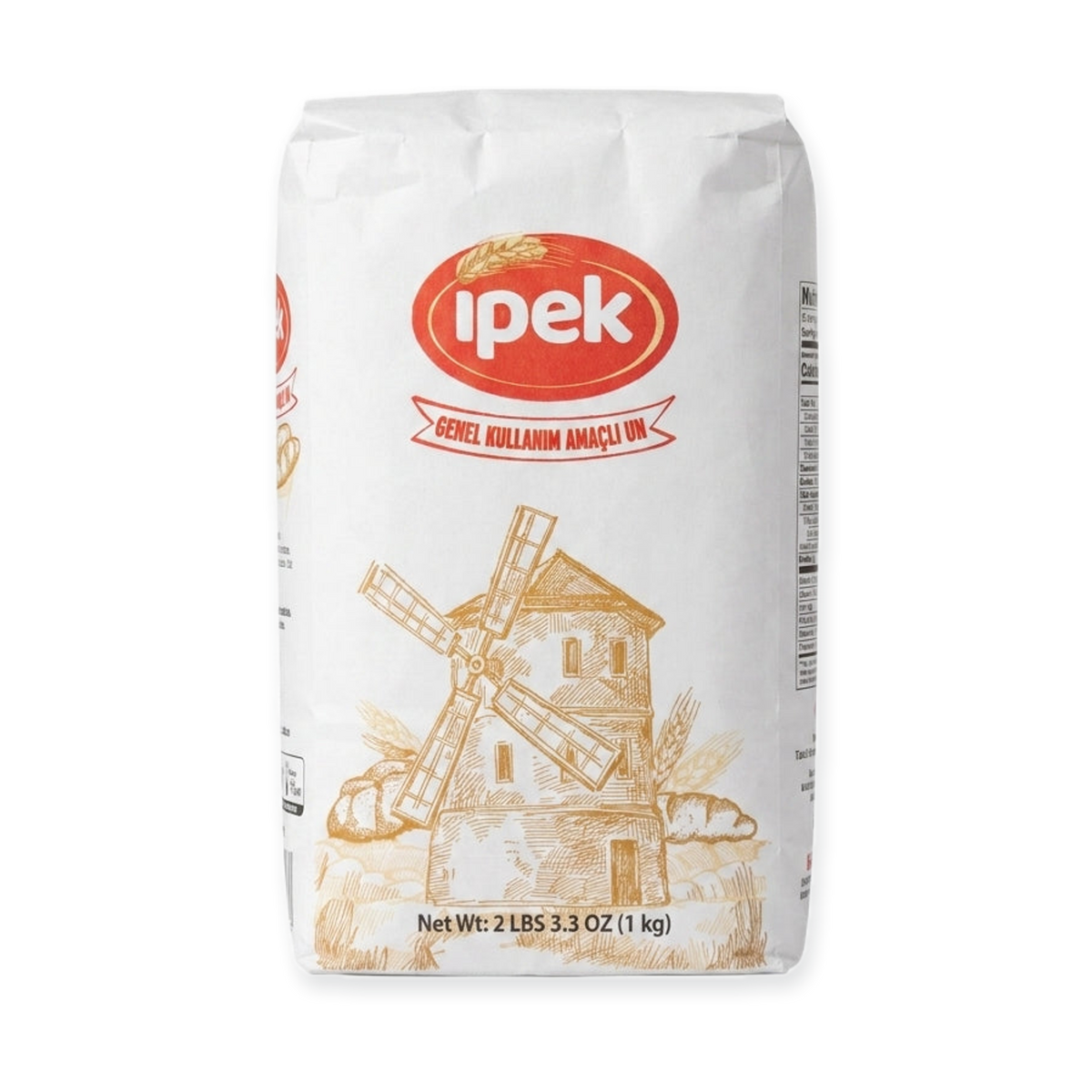 Ipek All Purpose Flour 2 LBS 3.3 OZ (1 kg) - Premium Turkish Wheat Flour