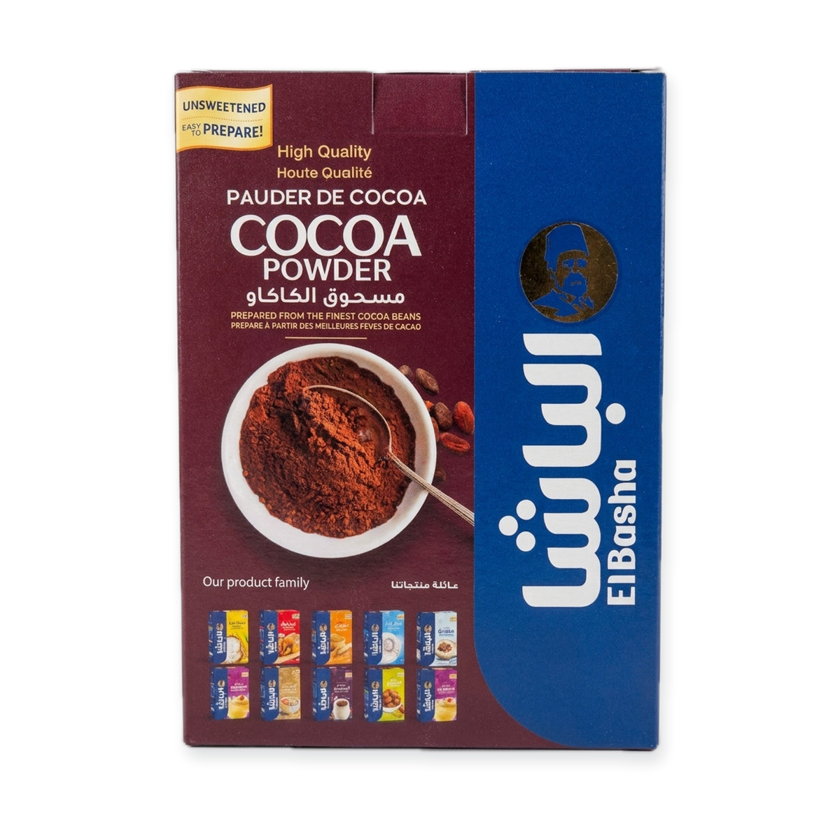 ElBasha Cocoa Powder 250g (8.81oz) - Unsweetened Premium Quality