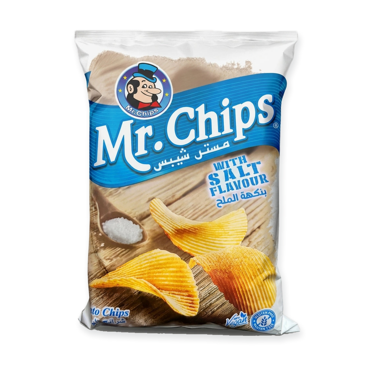 Mr. Chips Potato Chips 100g - Salt Flavor Middle Eastern Style