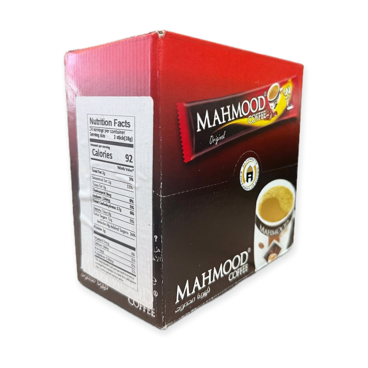 Mahmood Coffee Original 24 Sticks 432g - Instant Turkish Coffee Mix