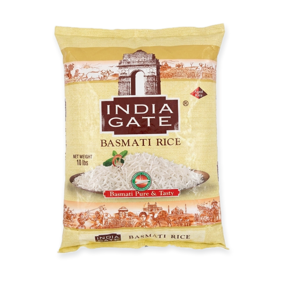 India Gate Basmati Rice 10 lbs - Premium Aged Long Grain Rice