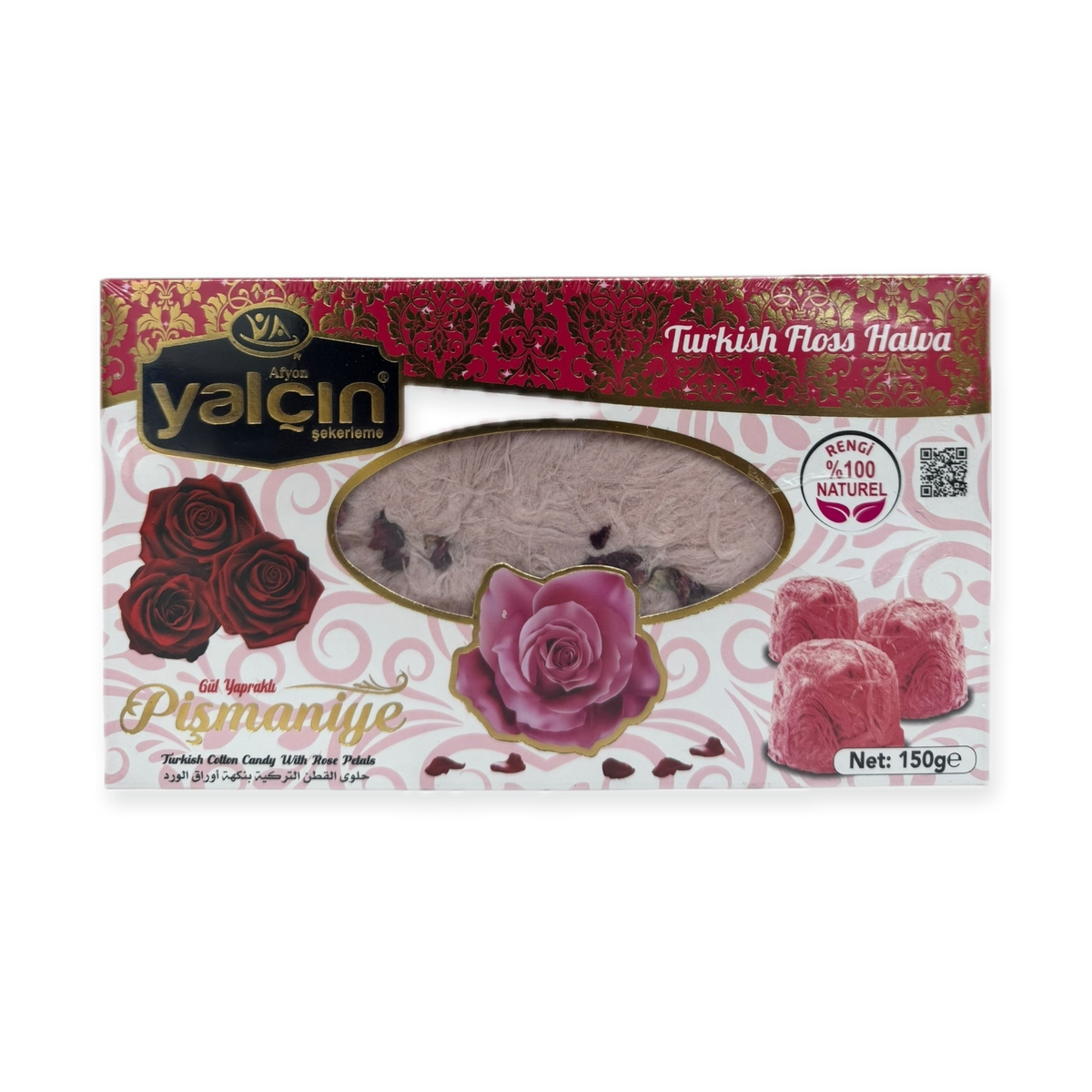 Yalcin Gourmet Rose Cotton Candy - Fluffy, Sweet, and Delightful Treat for All Occasions