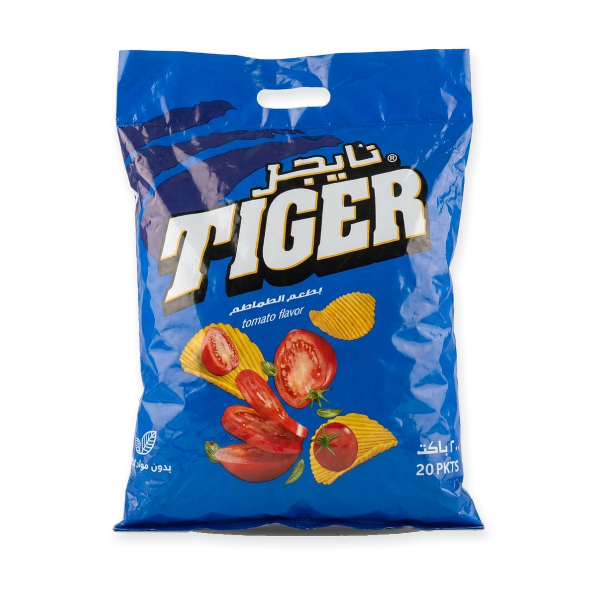 Tiger Tomato Flavor Potato Chips 20 Pkts - Fried Potato Chips Multipack