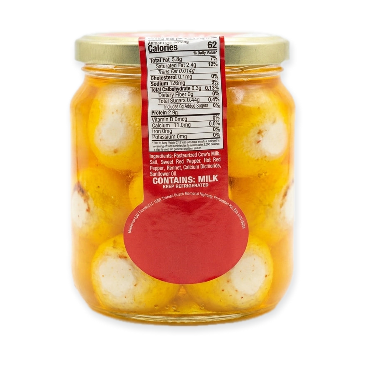 Zeina Labneh Balls in Oil with Chili 657g - Premium Lebanese Cheese
