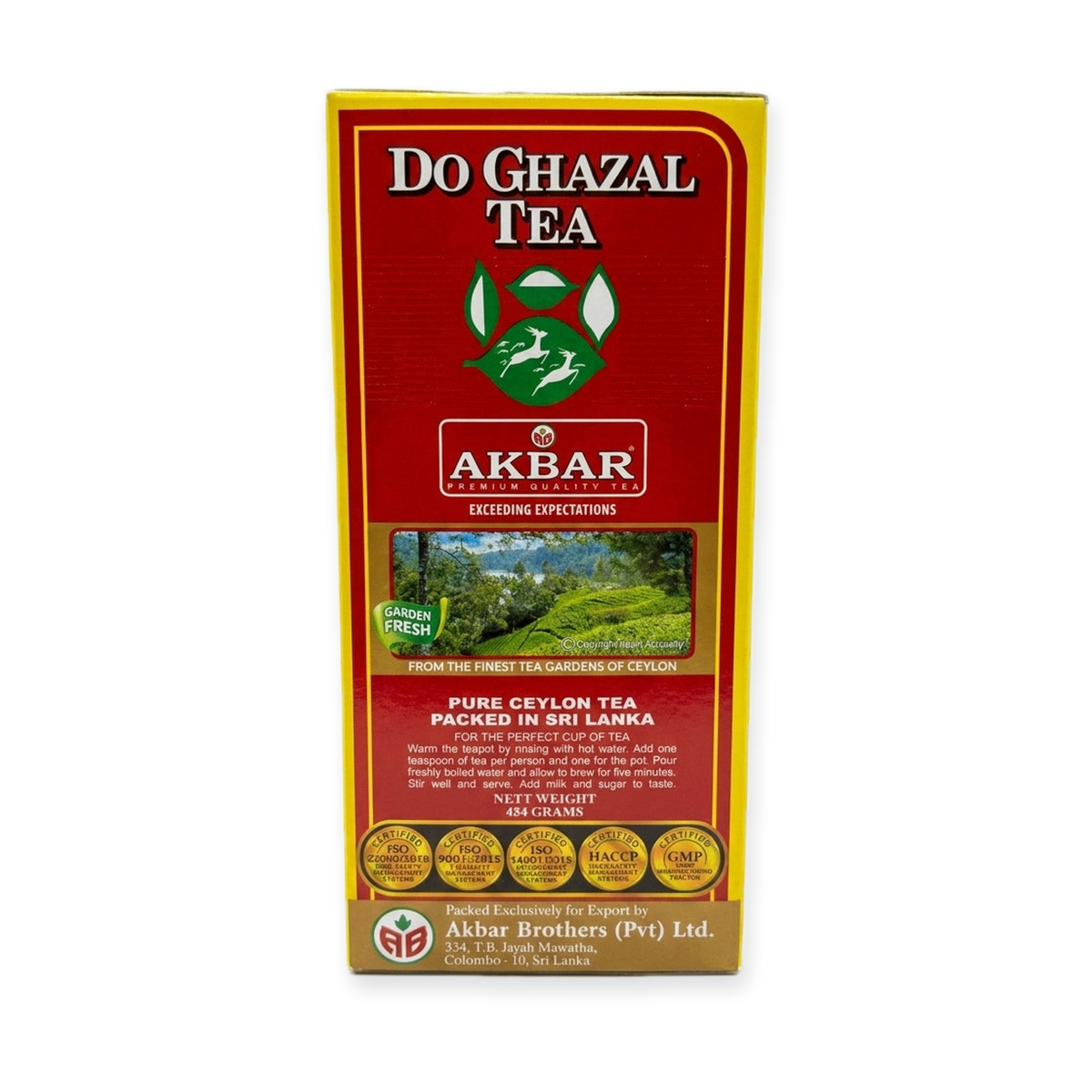 Akbar Do Ghazal Tea 454g - Pure Ceylon Tea Garden Fresh